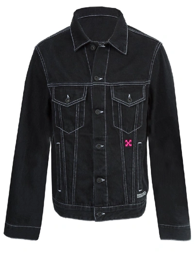 Shop Off-white Black Men's  X The Webster Exclusive Denim Jacket