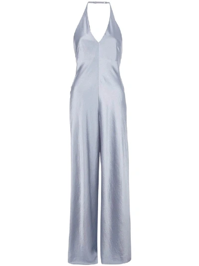 Shop Alexander Wang T Blue Women's Backless Jumpsuit In Grey