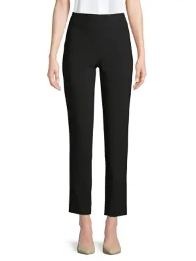 Shop Moschino Slim-fit Ankle Pants In Black