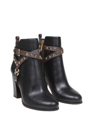 Shop Michael Kors Preston Black Leather Ankle Boot