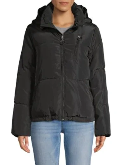 Shop Karl Lagerfeld Campaign Down Puffer Jacket In Black