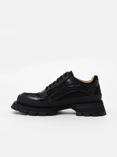 Shop Jil Sander Exaggerated-sole Derby Shoes In Black