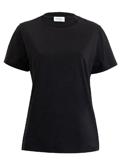 Shop Ferragamo Black Women's Simple T-shirt