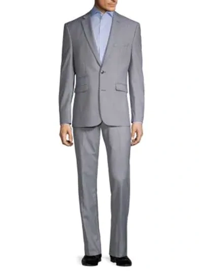 Shop Vince Camuto Slim-fit Wool-blend Suit In Light Blue