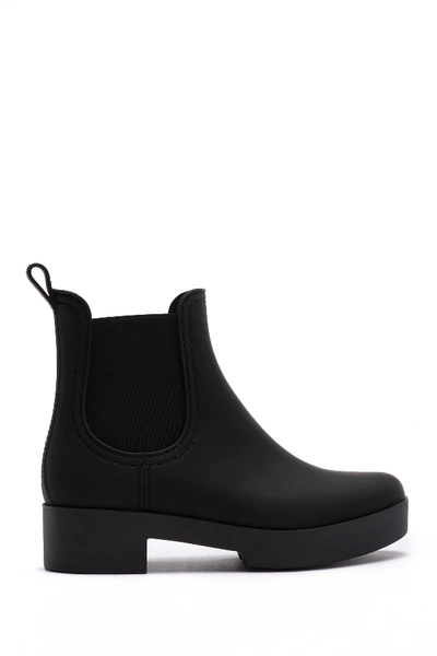 Shop Jeffrey Campbell Hydra Platform Waterproof Chelsea Boot In Blk Matte