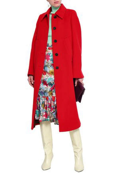 Shop Baum Und Pferdgarten Woman Wool-blend Felt Coat Red