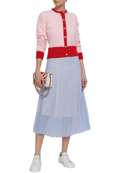Shop Baum Und Pferdgarten Woman Wool-blend Cardigan Pastel Pink
