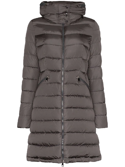 Shop Moncler Flammette Down Jacket In Grey