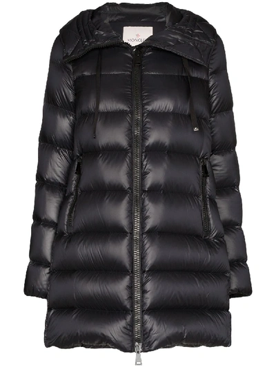 Shop Moncler Suyen Feather And Down Puffer Jacket In Black