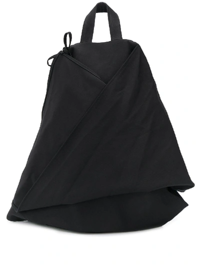 Shop Yohji Yamamoto Folded Backpack In Black