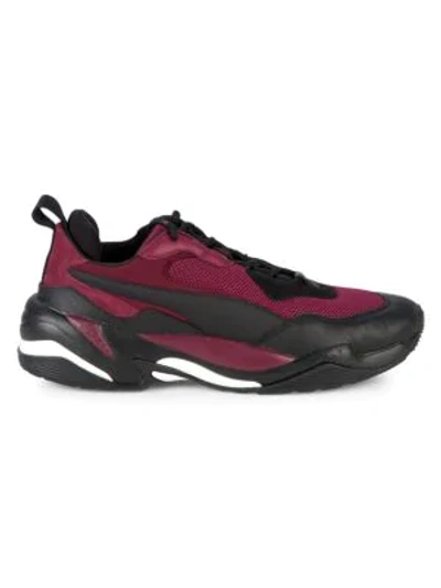 Shop Puma Thunder Perforated Sneakers In Red