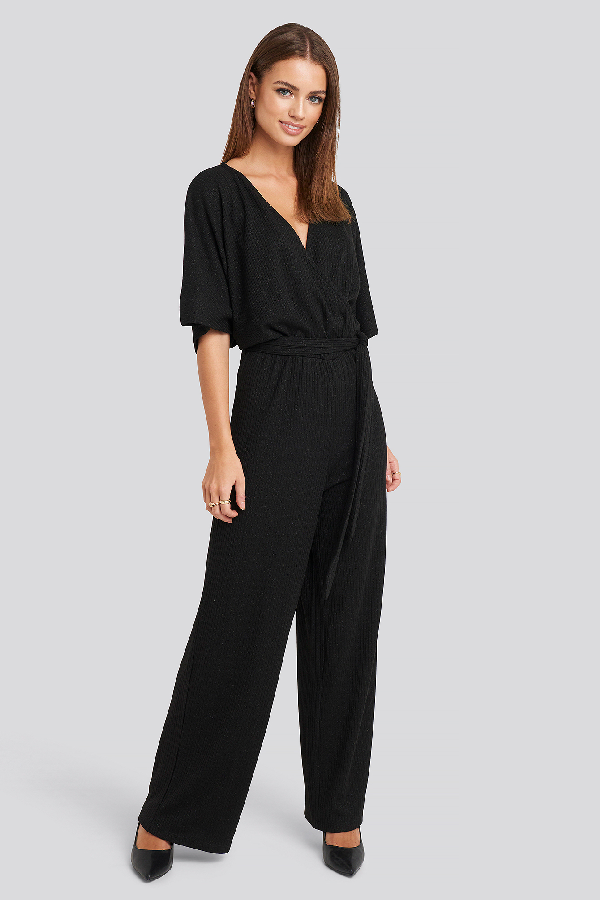 black kimono jumpsuit