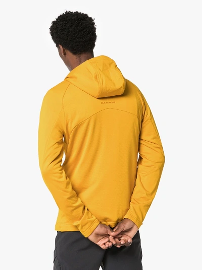 Shop Mammut Delta X Mammut Yellow Runbold Hooded Sweatshirt