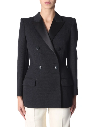 Shop Givenchy Double-breasted Jacket In Black