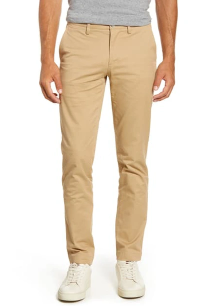 Shop Lacoste Slim Fit Chinos In Viennese Tan