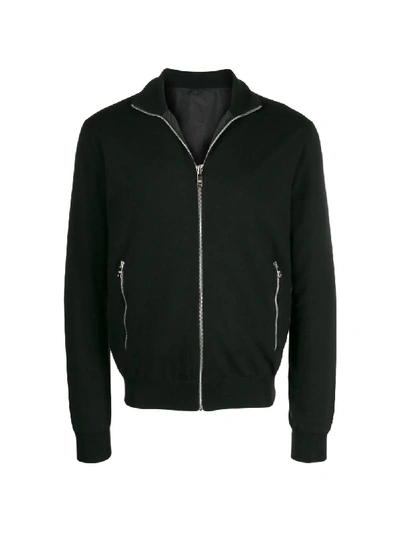 Shop Prada Reversible Bomber Jacket In Black