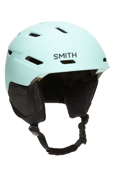 Shop Smith Mirage With Mips Snow Helmet - Green In Matte Pale Mint Green