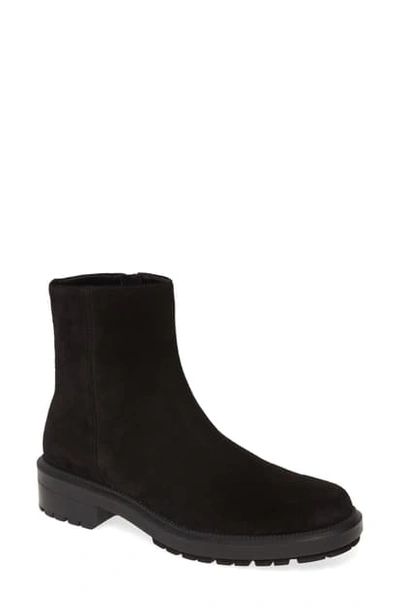 Shop Aquatalia Lauriston Weatherproof Bootie In Black Suede