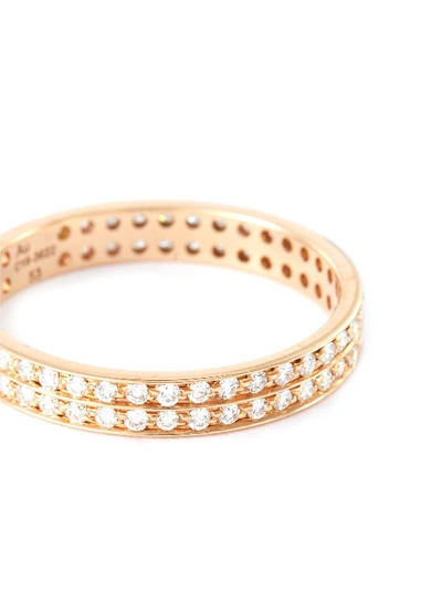 Shop Repossi 'berbère' Diamond 18k Rose Gold Ring In Metallic