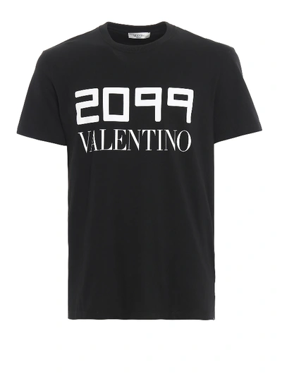 Shop Valentino 2099  Print Black T-shirt