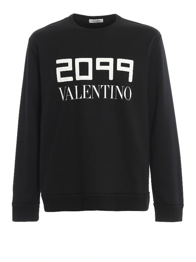 Shop Valentino 2099  Print Sweatshirt In Black