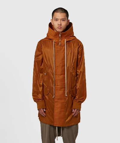 Shop Rick Owens Mens Nylon Jumbo Parka