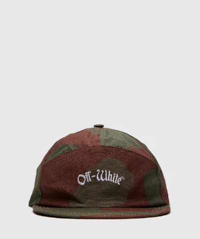 Shop Off-white C/o Virgil Abloh Camouflage Snap Back Cap