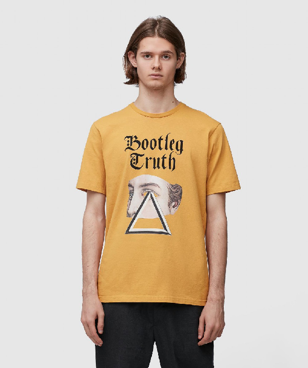 Undercover Bootleg Truth Graphic Print T-shirt In Yellow | ModeSens