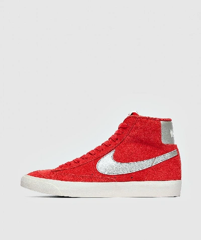 Shop Nike Blazer 77 Suede Sneaker In Red