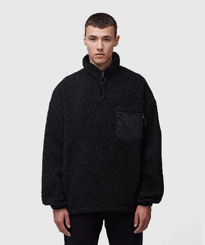 Shop Nanamica Fleece Pullover In Black