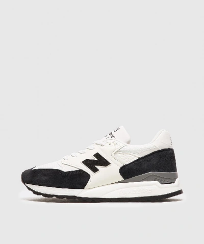 Shop New Balance Made In Us M998 Sneaker In White/black/white