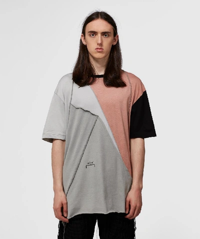 Shop A-cold-wall* A-cold-wall Velcro Raw Edge T-shirt In Grey