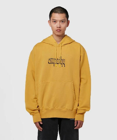 Shop Resort Corps Empathy Hooded Sweatshirt In Yellow