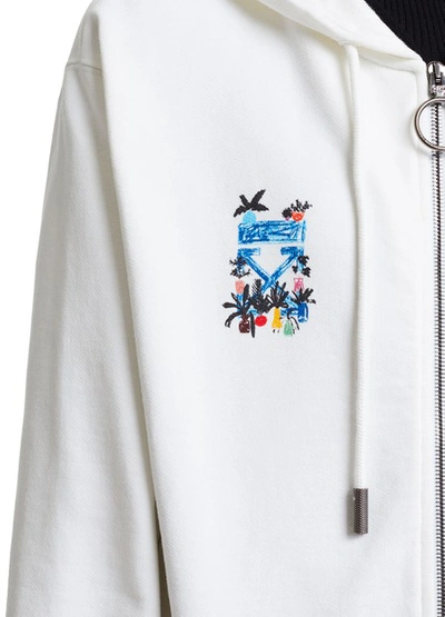Shop Off-white Arrow Sweatshirt In White Blue