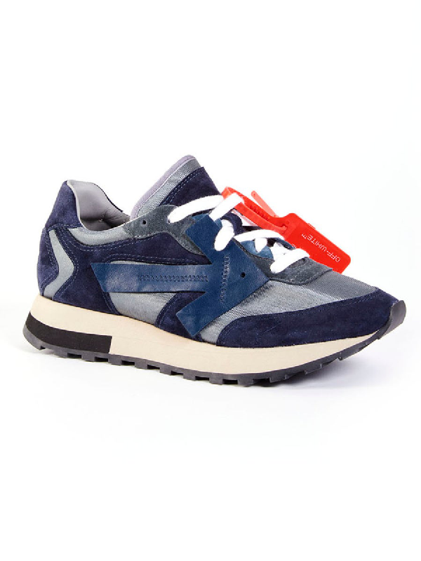 off white color block sneakers