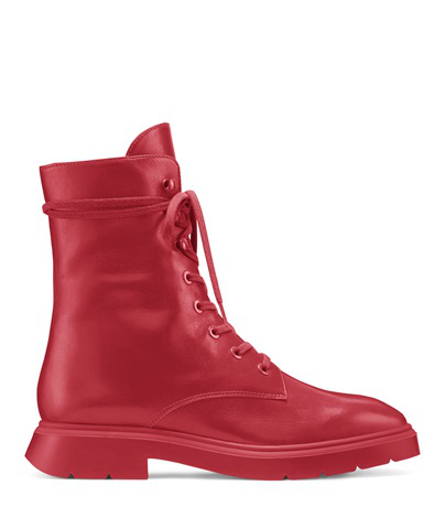 stuart weitzman boots red