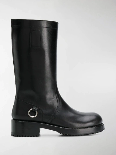 Shop Raf Simons Riding Boots In Black