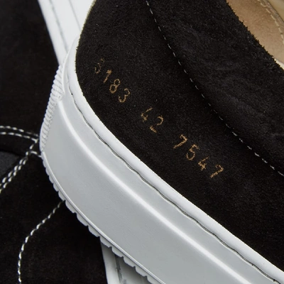 Shop Common Projects Slip On Suede In Black