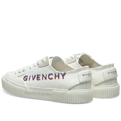 Shop Givenchy Embroidered Logo Tennis Light Sneaker In White