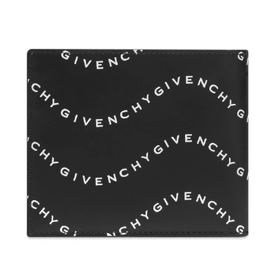 Shop Givenchy Wave Logo Billfold Wallet In Black