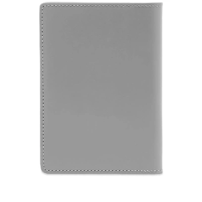 Shop Off-white Logo Passport Holder In Grey