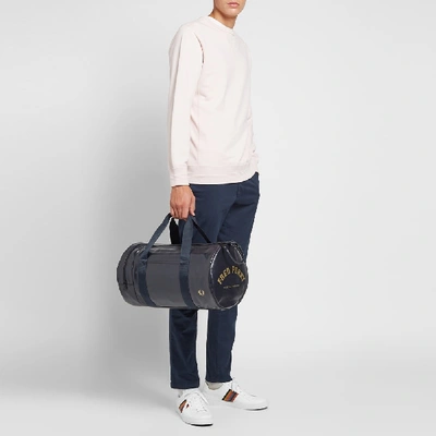 Shop Fred Perry Authentic Tonal Barrel Bag In Blue