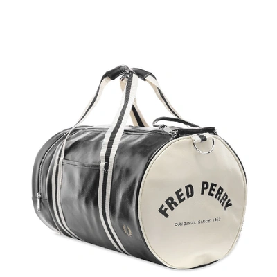 Shop Fred Perry Authentic Classic Barrel Bag In Black