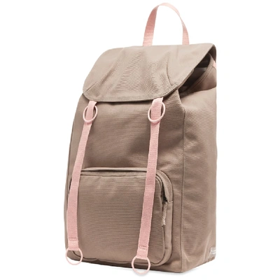 Raf Simons Grey and Pink Eastpak Edition Topload Loop Backpack Raf Simons