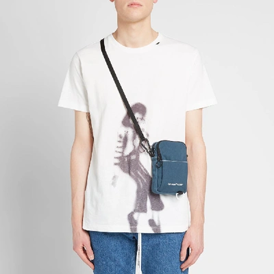 Shop Off-white Denim Hip Bag In Blue