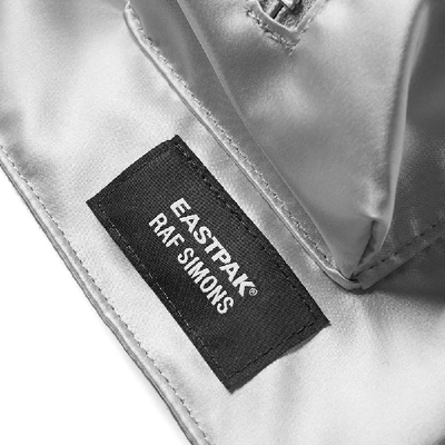 Shop Eastpak X Raf Simons Boy Poster Tote Bag In Silver