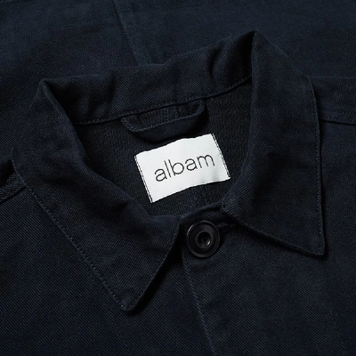 Shop Albam Drill Rail Jacket In Blue