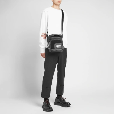 Shop Maison Margiela 11 Cut Out Messenger Bag In Black