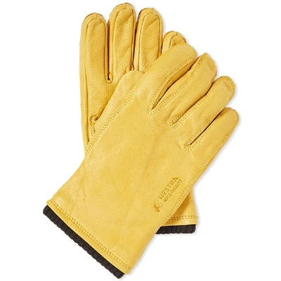 Shop Norse Projects X Hestra Utsjo Glove In Yellow