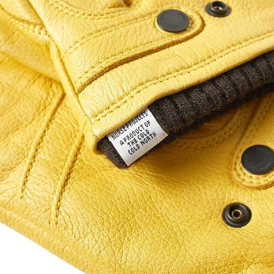 Shop Norse Projects X Hestra Utsjo Glove In Yellow